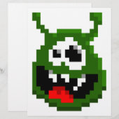 Green Monster - Pixel Art (Front/Back)