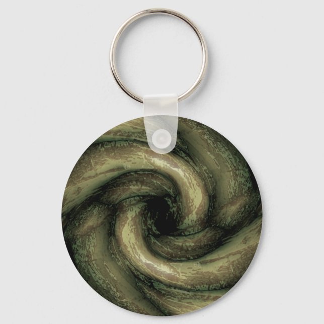 Green monster tentacles keychain (Front)