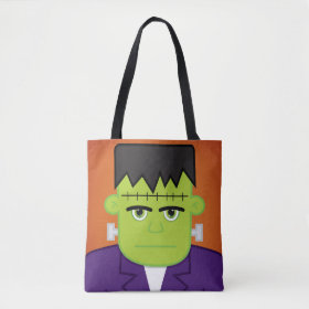 Green monster tote bag