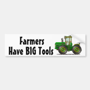 "Green Monster Tractor, Have BIG T... Bumper Stick Bumper Sticker