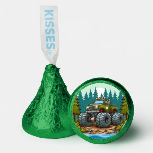 Green Monster Truck in the forest Hershey®'s Kisses®