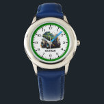 Green Monster Truck Kids Watch<br><div class="desc">Green monster truck children's watch. Customize with all of your details and preferences. Please don't hesitate to contact us with any questions. Thank you!</div>