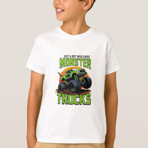 Green Monster Truck T-Shirt Design