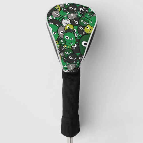 green monsters golf head cover