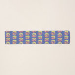 Green moray eel funny cartoon illustration scarf<br><div class="desc">A hungry green moray eel is looking for lunch. Drawn in funny cartoon illustration style.</div>