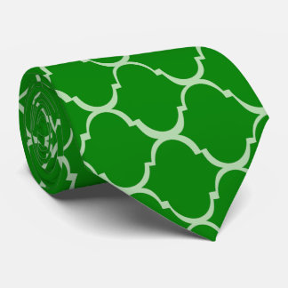 Green Moroccan Design Neck Tie