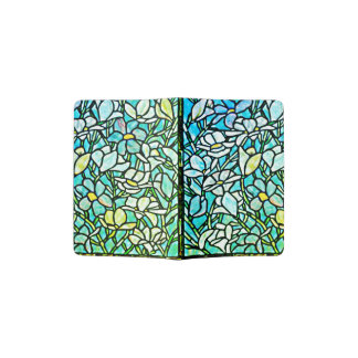 Green Mosaic Floral Tiles Passport Holder