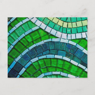 Green Mosaic Postcard
