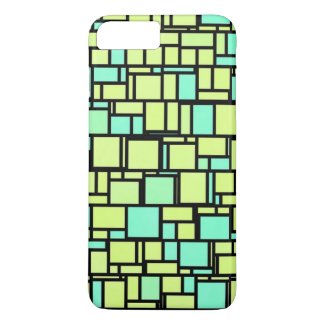 Green Mosaic Tiles iPhone 7 Plus Case