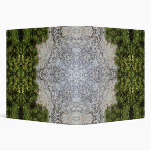 Green Moss & Earth Nature Art 3 Ring Binder