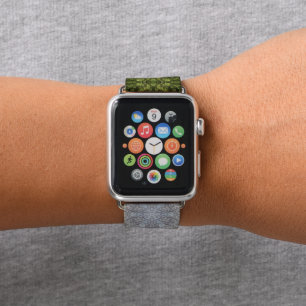 Green Moss & Earth Nature Art Apple Watch Band