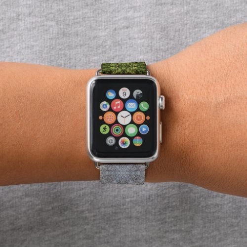 Green Moss  Earth Nature Art Apple Watch Band