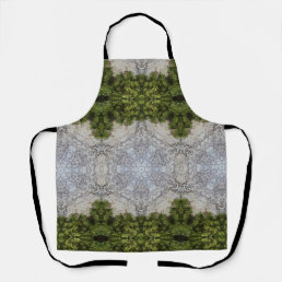 Green Moss &amp; Earth Nature Art Apron