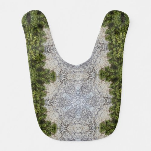 Green Moss  Earth Nature Art Baby Bib