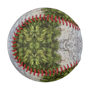 Green Moss & Earth Nature Art Baseball