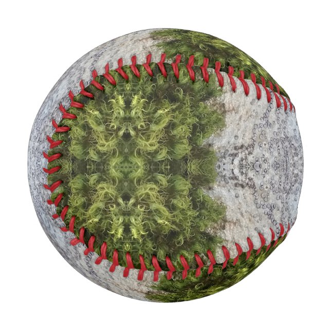 Green Moss & Earth Nature Art Baseball (Front Left)