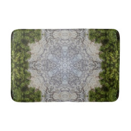 Green Moss &amp; Earth Nature Art Bath Mat