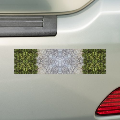 Green Moss  Earth Nature Art Bumper Sticker