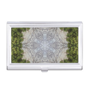 Green Moss & Earth Nature Art Business Card Case