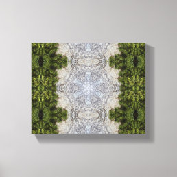 Green Moss &amp; Earth Nature Art Canvas Print