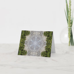 Green Moss &amp; Earth Nature Art Card