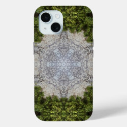 Green Moss &amp; Earth Nature Art iPhone 15 Case