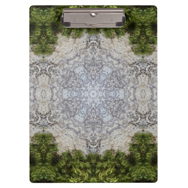 Green Moss & Earth Nature Art Clipboard (Front)