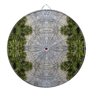 Green Moss & Earth Nature Art Dart Board