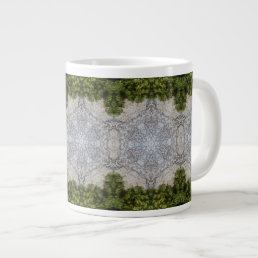 Green Moss &amp; Earth Nature Art Giant Coffee Mug