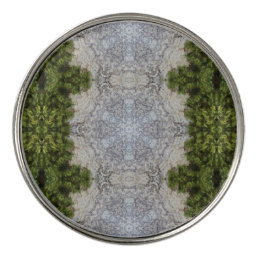 Green Moss &amp; Earth Nature Art Golf Ball Marker