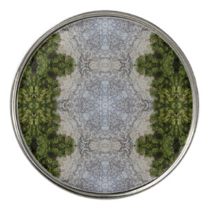 Green Moss & Earth Nature Art Golf Ball Marker