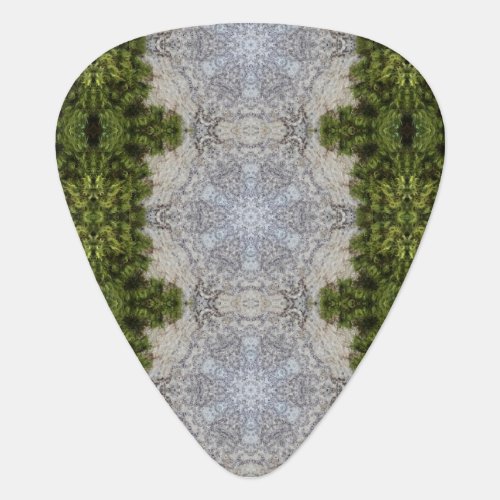 Green Moss  Earth Nature Art Guitar Pick