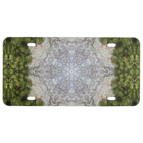 Green Moss  Earth Nature Art License Plate