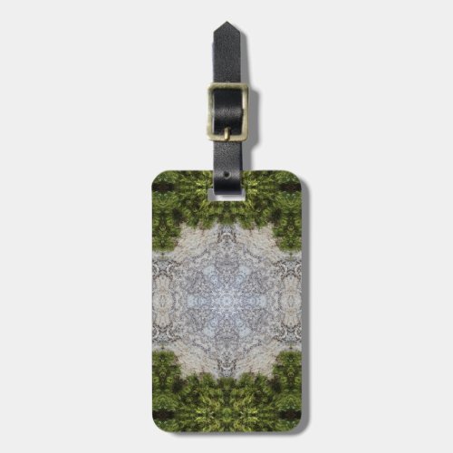 Green Moss  Earth Nature Art Luggage Tag