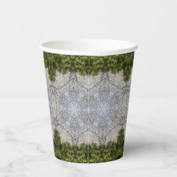 Green Moss &amp; Earth Nature Art Paper Cups