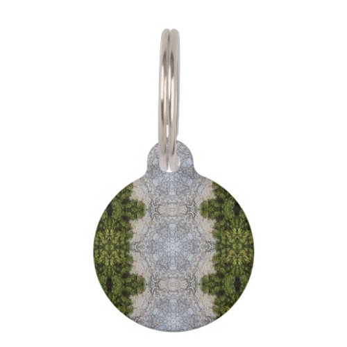 Green Moss  Earth Nature Art Pet ID Tag