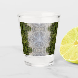 Green Moss &amp; Earth Nature Art Shot Glass