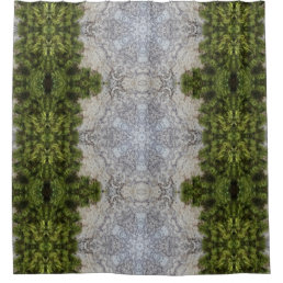 Green Moss &amp; Earth Nature Art Shower Curtain