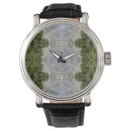 Green Moss &amp; Earth Nature Art Watch