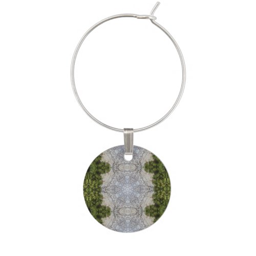 Green Moss  Earth Nature Art Wine Charm