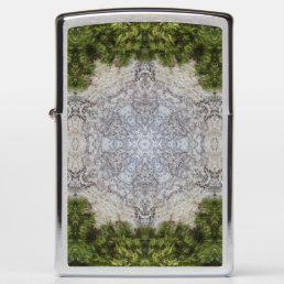 Green Moss &amp; Earth Nature Art Zippo Lighter