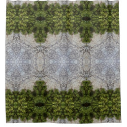 Green Moss &amp; Nature Earth Art Shower Curtain