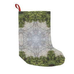 Green Moss &amp; Nature Earth Art Small Christmas Stocking