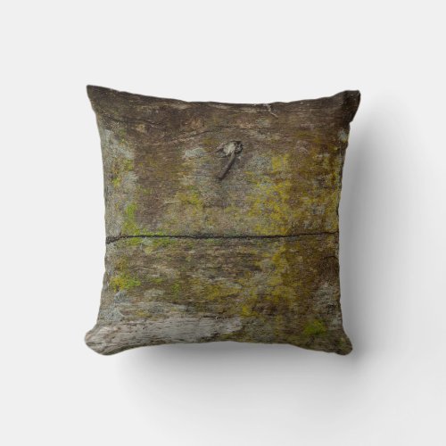 Green moss texture and background abstract alive throw pillow