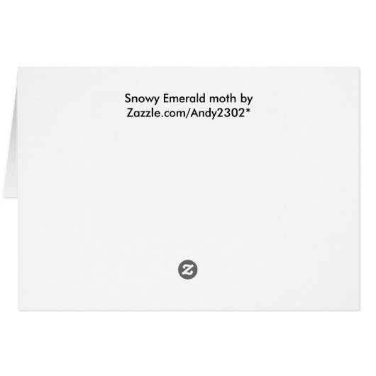 Green Moth ~ card (Back Horizontal)