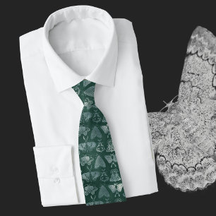 Green Moth Neck Tie