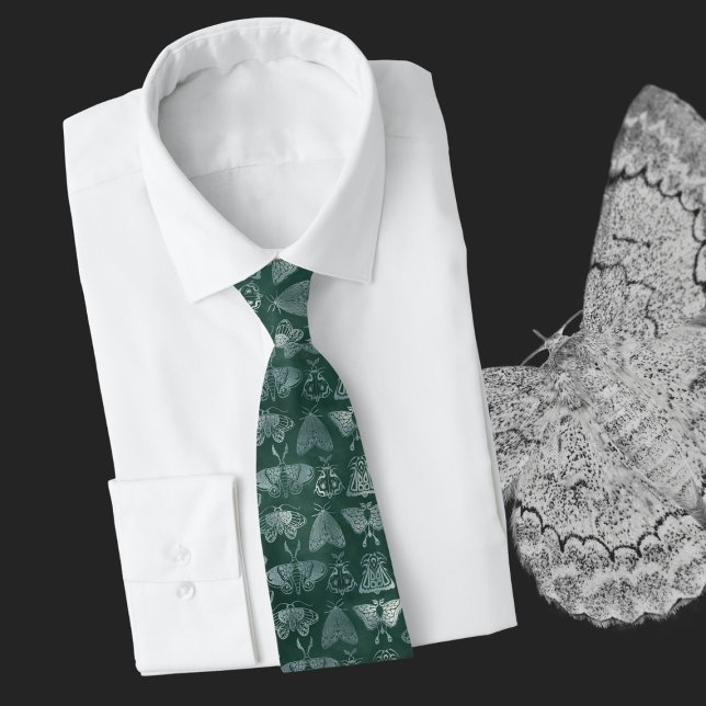 Green Moth Neck Tie (Creator Uploaded)