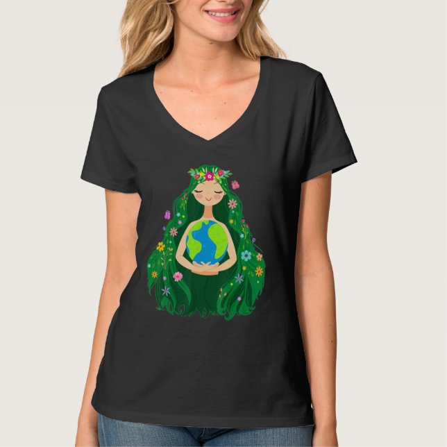 Green Mother Earth Day Gaia Save Our Planet Women  T-Shirt (Front)