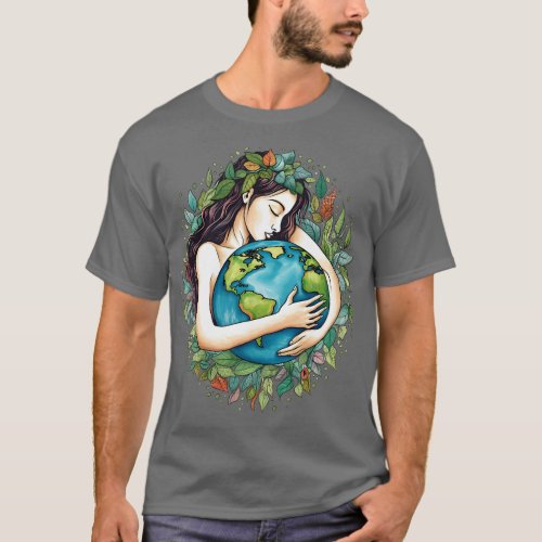 Green Mother Earth Day Gaia Save Our Planet Women  T_Shirt