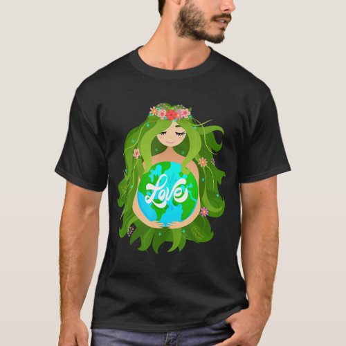 Green Mother Earth Day Gaia Save Our Planet Women  T_Shirt